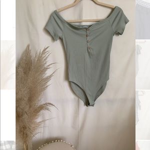 Olive green bodysuit